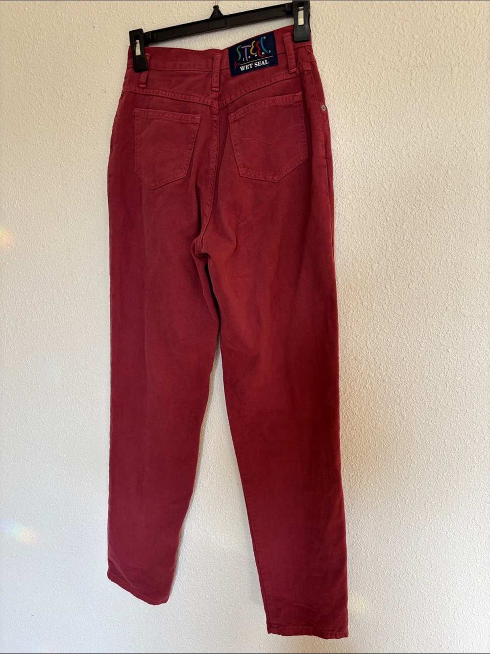 Wet Seal 90s maroon jeans